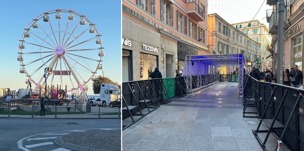 Sanremo: verso il Festival, prende forma il nuovo Green EniCarpet ed ecco la ruota panoramica in Pian di Nave (Foto)