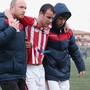 Calcio, Carcarese. Confermata la gravità dell'infortunio a Brignone, stagione finita per l'attaccante biancorosso