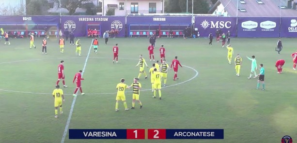 Varesina, una caduta che fa male (1-2). Bra e Vado allungano nel girone A: domani il Varese può solo vincere