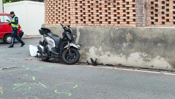 Sanremo: incidente stradale di questa mattina in corso Mazzini, è morto lo scooterista che si è scontrato con il furgone (Foto)