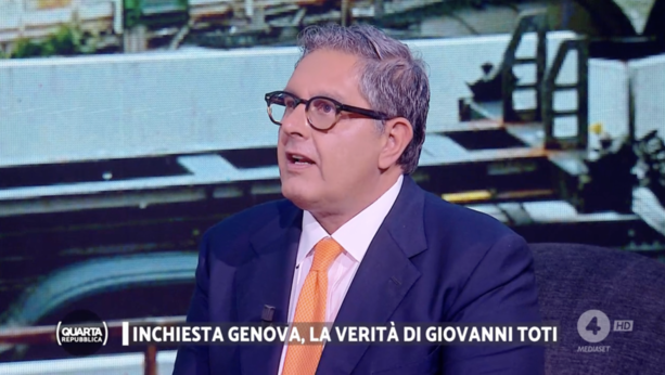 Inchiesta corruzione in Liguria, Toti si confessa in TV dall’amico Porro: “Scriverò su Il Giornale, uno dei pochi fari di libertà”