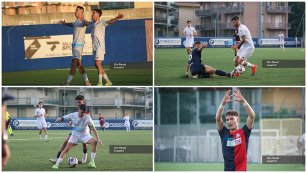 Calcio. Eccellenza. Il derby tra Pietra Ligure e San Francesco Loano termina in parità: gli scatti della gara del De Vincenzi (FOTOGALLERY)