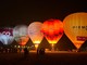 Le mongolfiere si accendono a tempo di musica per il &quot;Night Glow&quot; a Mondovì [FOTO]