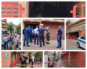 Ventimiglia: sopralluogo di Vvf ed Asl dopo l'incendio al mercato coperto, titolari dei box preoccupati (Foto e Video)