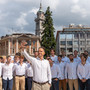 FOTO. L'applauso di tutta la città ai Mastini: «Siamo varesini e siamo amati dalla gente, questo fa la differenza». Il sindaco: «Crediamo nel centro federale in zona ippodromo»