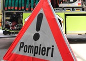 Frana in Canton Ticino, colpita un'auto e strada chiusa al traffico