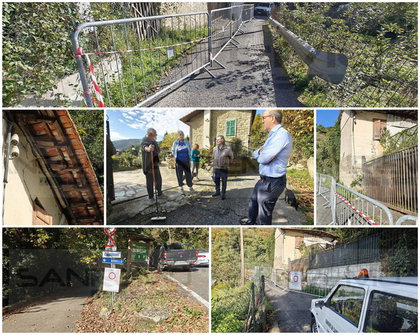 Sanremo: casa a rischio crollo e Borello isolata per le auto, sopralluogo del Comune per sbloccare la situazione (Foto)