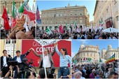 Il centrosinistra scende in piazza a Genova sotto la sede della Regione: “Toti dimettiti, non puoi sequestrare la democrazia”