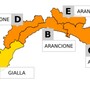 Allerta Meteo. Livello arancione su tutta la regione tranne che a Ponente