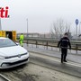 Scontro frontale sul cavalcavia Giolitti di Asti